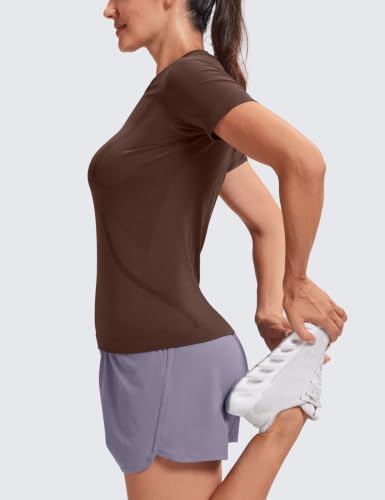 Image of MathCat Seamless Short Sleeve Workout Tops for Women