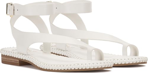Image of Vince Camuto Libahs Ankle Strap Toe Loop Flat Sandals