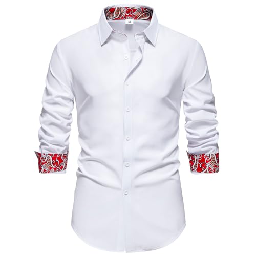 Chemise luxe hommes slim fit manches longues boutonnée style décontracté classique