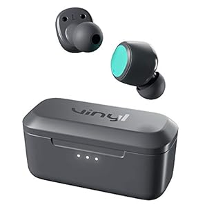 Vinyl by Skullcandy True Wireless Earbuds, Grey/Teal