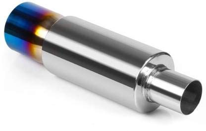 TRQ Stainless Steel and Sound Enhancement Silencer Muffler Exhaust for Cars