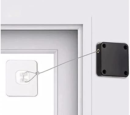 Fitaza Automatic Door Closer - Multifunctional Automatic Door Closer - Automatically Self Closing Door with Drawstring for Internal Home Outdoor Iron Door. 2