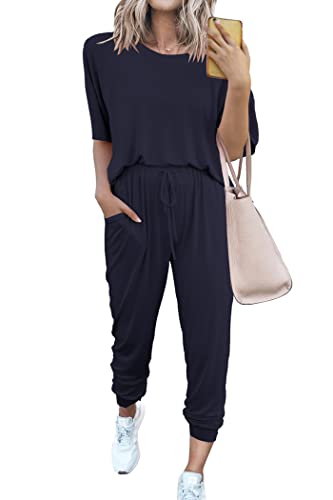 PRETTYGARDEN Women's Two Piece Sets 2025 Summer Spring Jogger Pants Travel Vacation Lounge Outfits Airplane Matching Clothes
