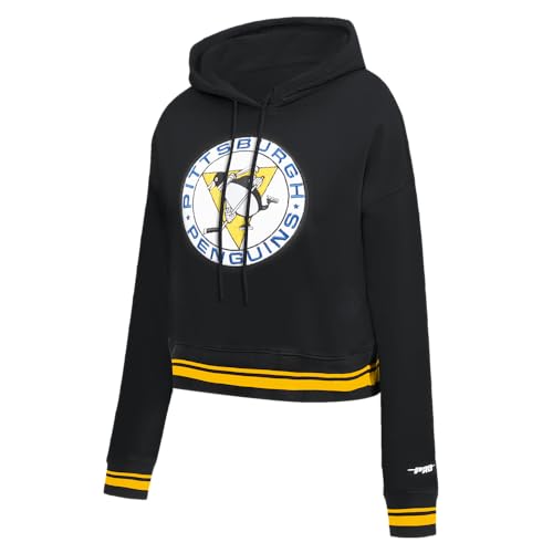 Sudadera NHL Retro Classics Pro Standard de mujer corta tipo fleece con capucha ajustable 3
