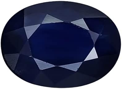 Natural Blue Sapphire Stone Cylone aaa+ 4.55 Carat/ 5 Ratti Oval Shape Kashmiri Blue Sapphire Stone Original Certified By Lab मयूरी नीलम रत्न ओरिजिनल For Bracelet, Ring, Pendent For Men
