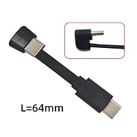xiwai USB-C, ultradünn, flach, Typ-C, Stecker auf Buchse, Verlängerungskabel, USB 2.0, Datenkabel, gegenüberliegende U-Form, Rückseite abgewinkelt, 65 W, Schnellladung für Laptop, Tablet, Telefon – Ansicht 2