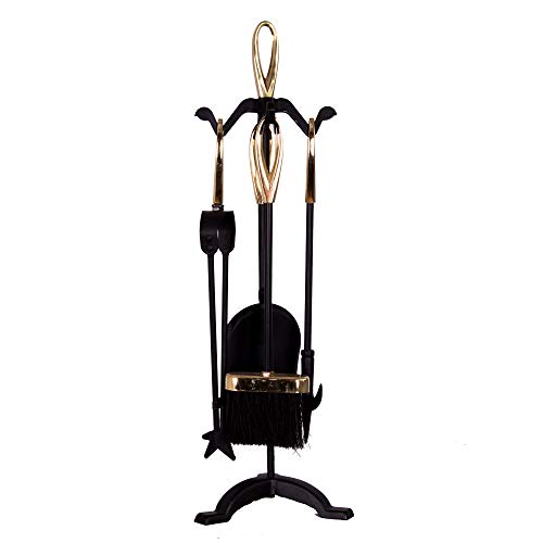 Home Discount 5 Teile Companion Sets - Schwarz & Messing