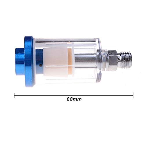 Paint Spray Gun Filter, Plastic Water Trap Air Line 1/4 Thread Mini Air Filter Spray Gun