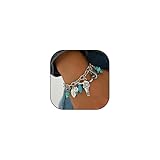 CSIYANJRY99 Western Cowgirl Bracelet for Women Boho Turquoise Cowboy Chic Western Jewelry Adjustable Layered Cross Ox-head Cactus Feather Charm Bracelet Country Concert Outfits1