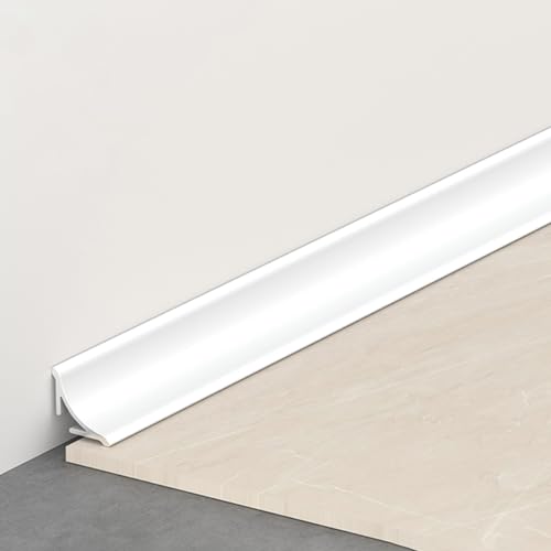 壁用モールディング アルミニウム コーナーモールディング 3x100cm 巾木シール 隙間ガード アルマイト加工 耐久性 防錆 耐摩耗 エッジモール 壁面保護 自宅 オフィス 店舗向け簡単施工(カラー 1,16mm)