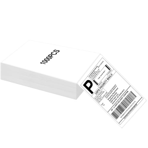Image of Joyberg 4x6 Thermal Labels 1000 PCS, Shipping Labels, Strong Adhesive Thermal Label, White Printer Paper /Label