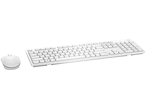 Teclado e Mouse Wireless Dell, KM636, Branco