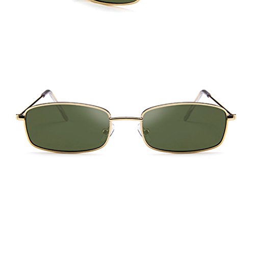 Women Men Small Narrow Square Sunglasses Vintage Tinted Colored Lens Eyewear2