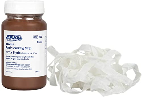 Dukal 260-EA Plain Wound Packing Strips 1/4 in. x 5 Yards Sterile (Each)