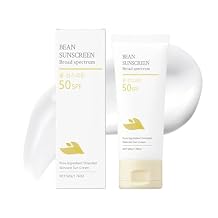 Bean Sunscreen, Sunscreen Lotion, Sun Screen Protector, SPF 50+ Under Makeup Cream for Face and Body, Airy Texture Type, Water Proof Sweat Resistant