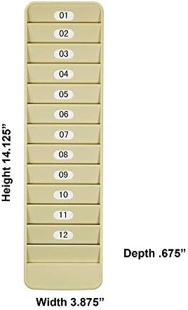 Pyramid 500-12 Badge Rack, 12 Pocket