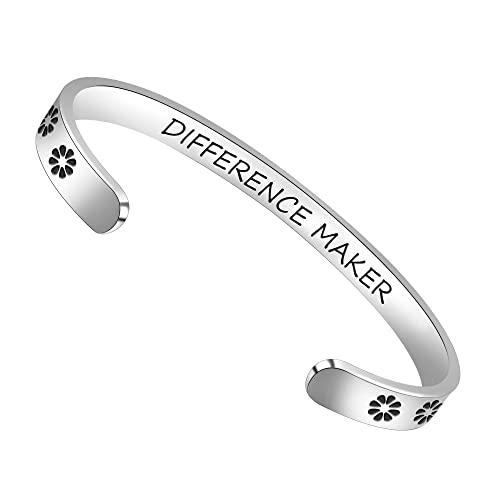 Btysun Bracelets for Women Mothers Day Bracelet Gifts from Daughter Inspirational Gifts for Women Graduation Gifts for Her Motivational Birthday Cuff Bangle Friendship Personalized Mantra Jewelry…