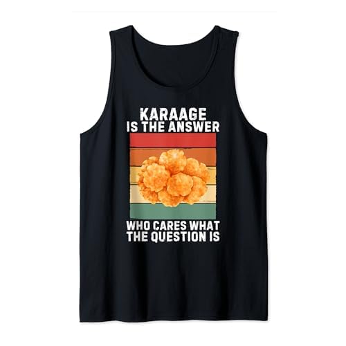 Vintage Karaage ist die Antwort, wen interessiert es, was die Frage ist Tank Top