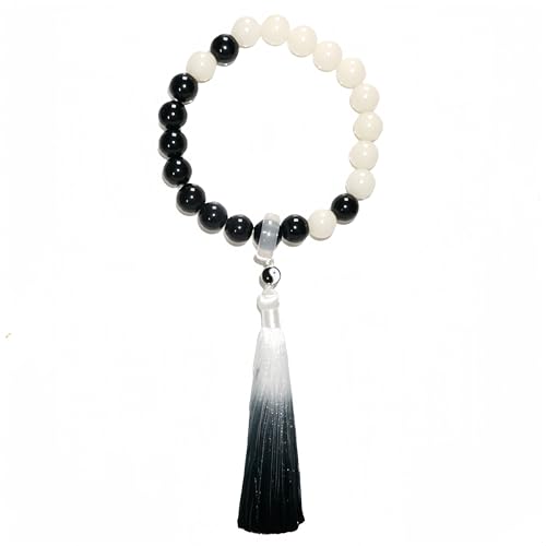 Bracelet perles de Bodhi blanches réglable contre le stress quotid