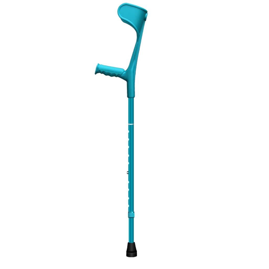GCX- Muletas de Codo Muletas Plegables telescópicas Ligeras for antebrazo Muletas Dobles for Axilas Firma (Color : BLU)