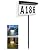 Solar Address Sign, T-SUNUS House Numbers Waterproof, 2-Color Lighting Modes LED Illuminated Address Plaque with Stakes, Outdoor In Ground Address Number for Home Yard