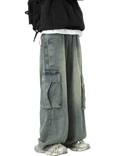 Y2k Cargo Jeans Baggy Jeans Men Hip Hop Demin Cargo Pants Grunge Jnco Jeans Loose Fit Parachute Jeans3