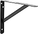 Decko 49144 Heavy Duty Shelf Bracket, 10.5-Inch by 7.5-Inch, Black, 10-Pack