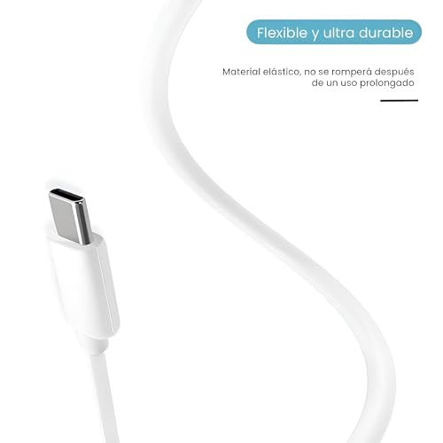 Image of Vivo 44W Ultra Fast Flash Type C Charging Cable Compatible With Vivo V19 V20 Se V20 Pro V21 5G X50 X50 Pro X60 X60 Pro Y53S Y73 (White),(1 Metre Cable)