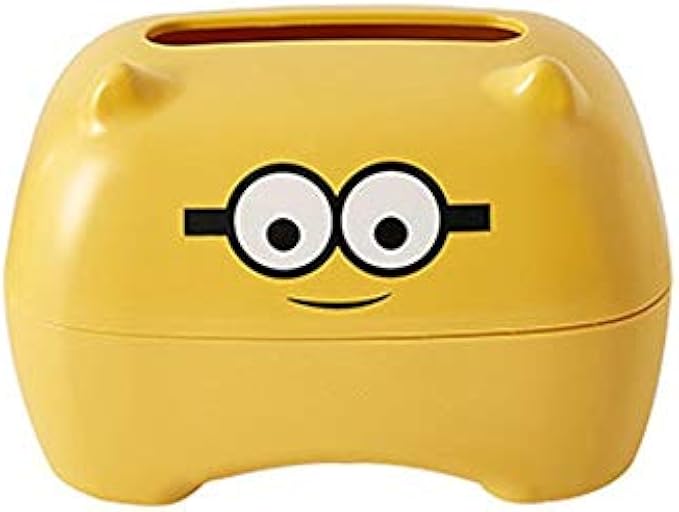 UXZDX Cartoon Plastic Tissue Box, Home Decoration Products, Children's Room Desktop Tissue Box, Creative Tissue Box (Color : A)