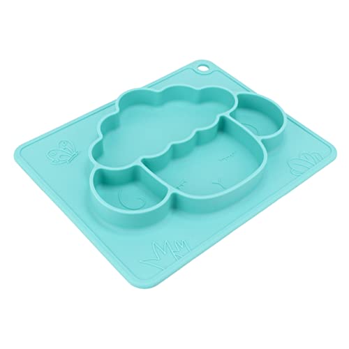 JOINPAYA Silicone Boys and Girls Plate Non-Slip Dinner Bowl to Clean Carry for Toddlers