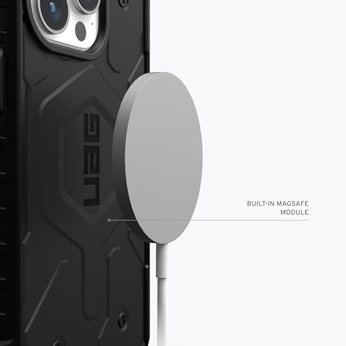 Image of URBAN ARMOR GEAR UAG Case [Updated Version] Compatible with iPhone 15 Pro Max Case 6.7 inch Pathfinder Black Built-in Magnet Compatible with MagSafe Charging Rugged Military Grade Protective Cover