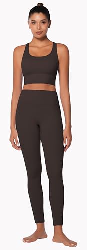 Image of Sunzel Sunzfly Sports Bra for Women, Scoop Neck Crisscross Back Padded Low Impact Bras Tops for Workout Yoga Gym