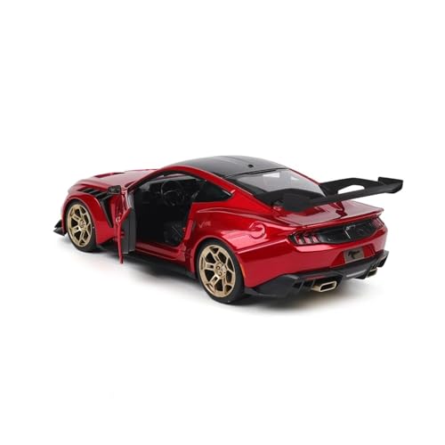 Modelo de coche de colección 1:18 HTLNUZD rojo miniatura 2