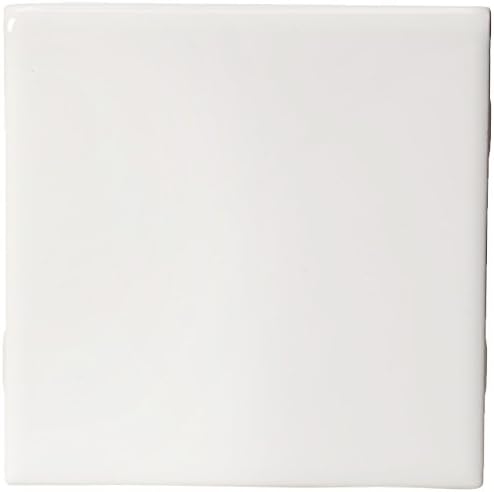 Daltile Semi Gloss 4-1/4 in. x 4-1/4 in. White Ceramic Bullnose Wall Tile