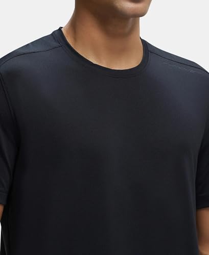 Image of Jockey MV37 Men Recycled Microfiber Elastane Stretch Fabric Round Neck Half Sleeve Breathable Mesh Active Wear T-Shirt
