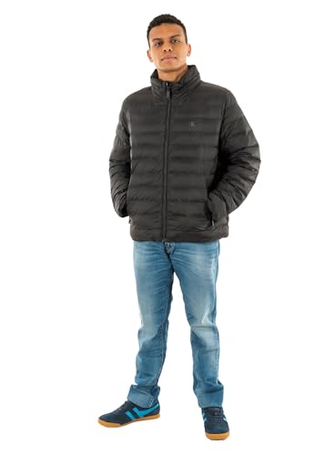 Calvin Klein Uomo Giacca Imbottita Nylon Hooded Puffer con Cappuccio, Nero (Black), XXL