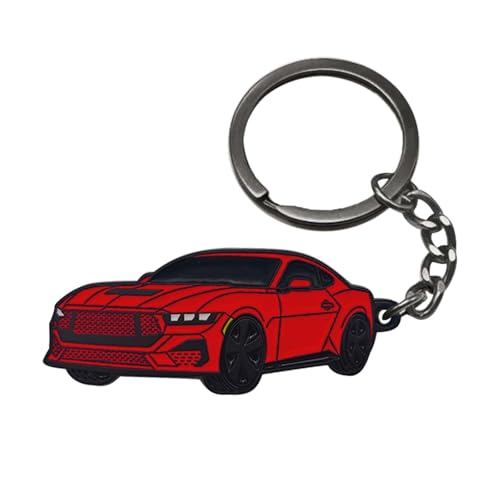 Image of Car Keychain Compatible with Mustang,Metal Key Chain,For Mustang GT Key chain, Enamel Keychain