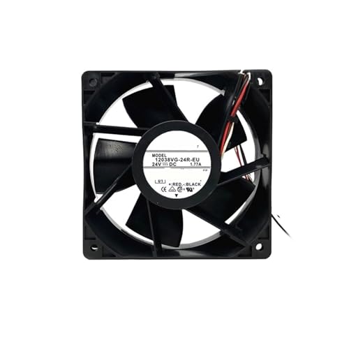 Ventilateur 12038VG-24R-EU axial 24V pour refroidissement d'armoires et serveurs