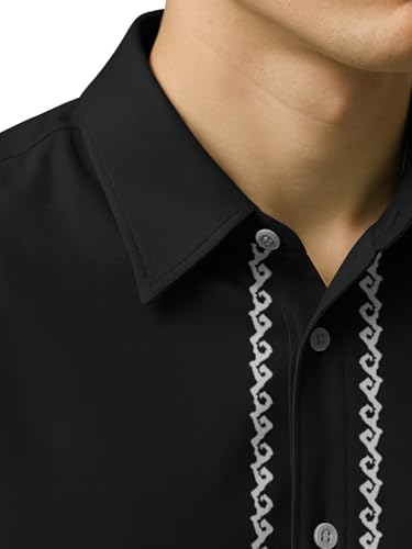 Image of BULLMER Trendy Regular Fit Cotton Blend Printed Casual Half Sleeve Shirt for Men | Stylish Mens Casual Shirts | Shirts for Men
