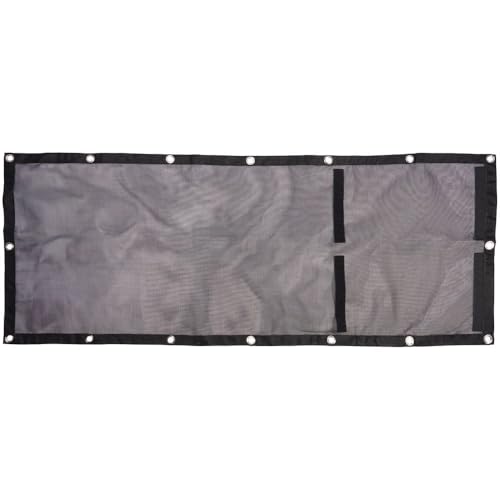 Schneiders Stall Privacy & Sun-Blocker Stall Front Mesh Panel Set | Durable 1000D PVC Mesh | Protects Horses from Sun & Flies | Easy to Install | Provides Shade & Privacy | Color Black