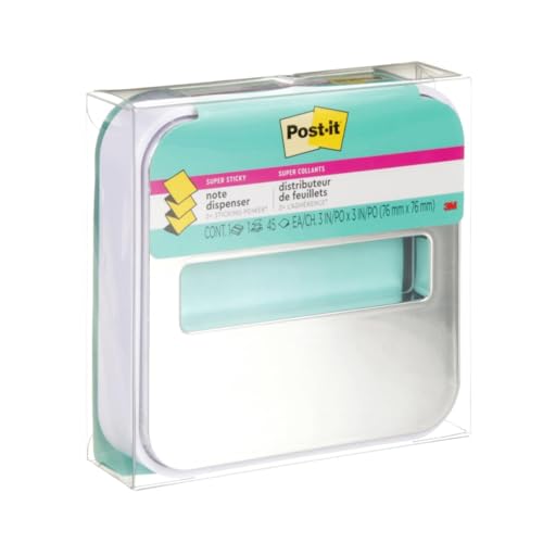 Post-it Note Dispenser, White, 1 Dispenser, 1 Pad, 45 Sheets - image 1