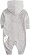 Nike Baby All Day Play Overall Strampler mit Kapuze Farbe: Grau/Weiß (042); Größe: 9-12M (74-80 cm)