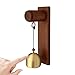 Bell for Door Opening - 15x6x4cm Wood Sound Craft Ornament, Shopkeeper Store Entry Bell | Decorative Door Chime for Home Shop Entrance Garden Gate Backyard Commercial Use