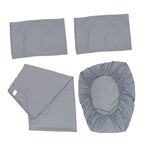 Parure de lit quatre pièces couleur pure élégante et confortable