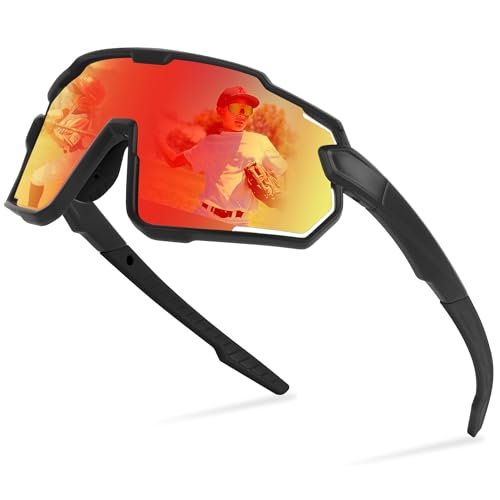 [Uacllcau] �L�b�Y �T���O���X �q���p UV400 �{�[�C�Y �K�[���Y 5-13�� �X�|�[�c�T���O���X �W���j�A �T�C�N�����O �싅 ���]�� (���b�h)