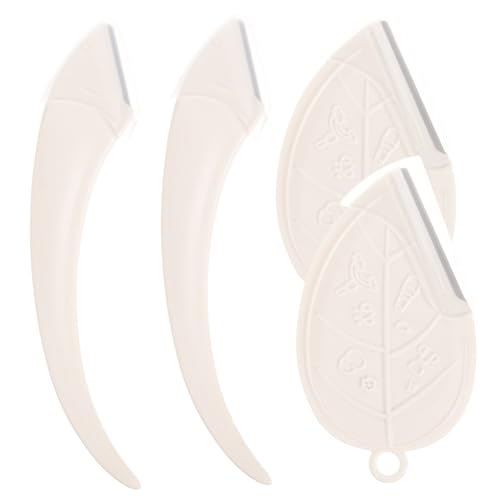 SAFIGLE 4個 修眉刀 入り 携帯便利 眉シェーバー 顔用フェイスシェーバー 女性向け 眉毛処理用 鋭利で錆びにくい 小型コンパクト 旅行や外出