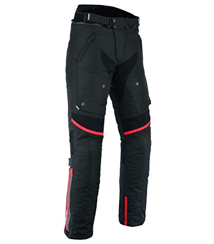 LOVO Pantalon de moto unisexe – Pantalon de moto unisexe – Pantalon de moto unisexe en tissu résistant et confortable – Sécurité et style pour usage quotidien et route