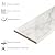 Tenedos HTCLW Carrara Vein White 4x12 Gloss Ceramic Subway Tile for Kitchen Backsplash, Bathroom Walls, Shower Surrounds, Fireplace Accents, Laundry Rooms and Interior Wall (1 Piece)