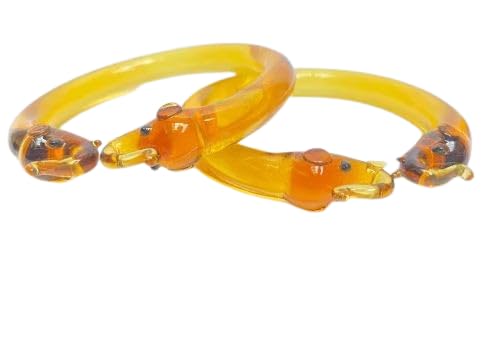 HALLO Lamps Presents Circular Party Elephant Head Glass (Yellow-2.4) Bangles Kada Set, Pack Of 2 (B0CJYGQXWS) Amazon Price History, Amazon Price Tracker