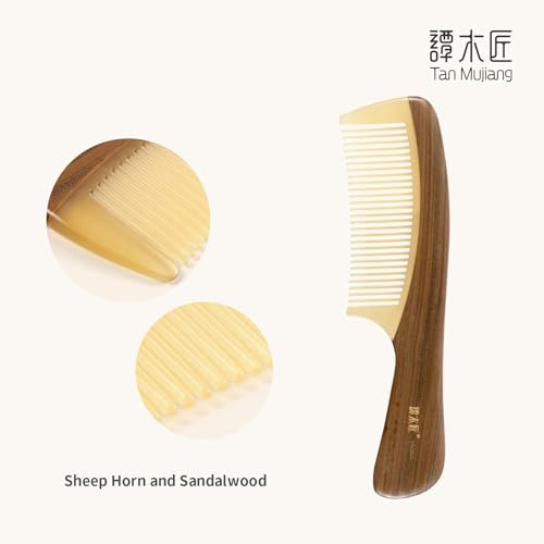 Peine de madera artesanal TAN MUJIANG 25x11.5 cm miniatura 5